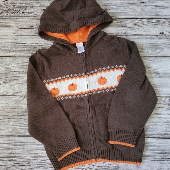 Gymboree Pumpkin Sweater Size 4T VGUC Vintage - Picture 1 of 2